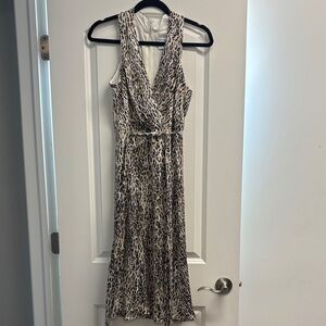 Calvin Klein Animal Print Maxi Dress